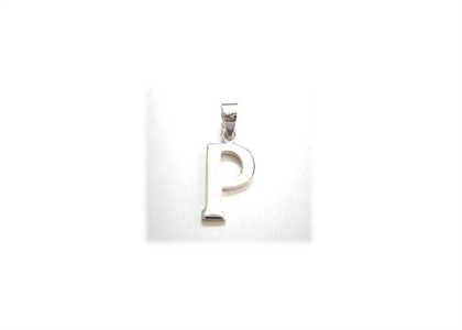 Rhodium Plated | Alphabet Pendants